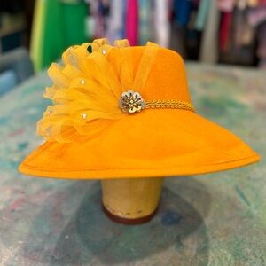 Golden Yellow Fancy Hat